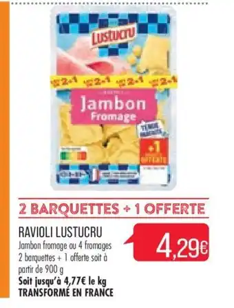 Match Raviolli Lustucru offre