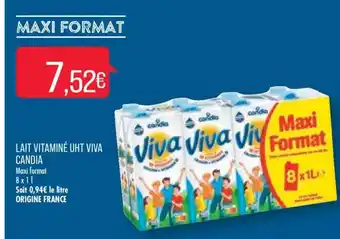 Match Lait Vitaminé UHT Viva Candia offre