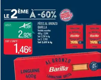 Match Pâtes al Bronzo Barilla offre