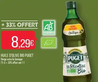 Match Huile D'Olive Bio Puget offre