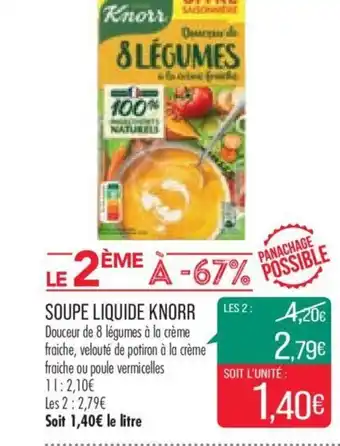 Match Soupe Liquide Knorr offre