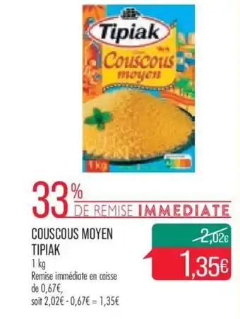 Match Couscous Moyen Tipiak offre