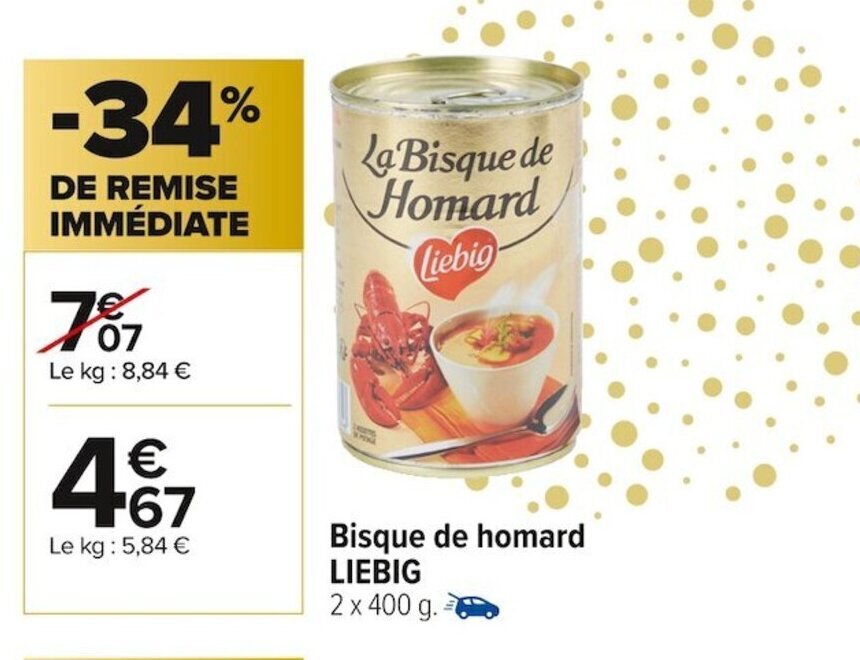 Promo Bisque de Homard Liebig chez Carrefour Market