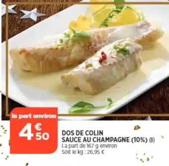 Bi1 Dos de Colin Sauce au Champagne offre
