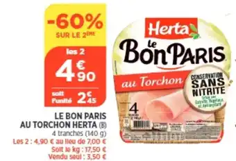 Bi1 Le Bon Paris au Torchon Herta offre