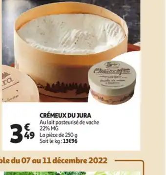 Auchan Crémeux Du Jura offre