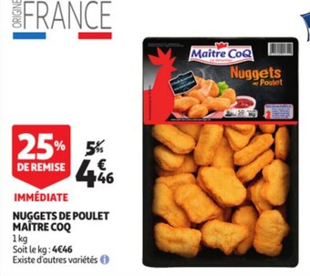 Auchan Nuggets de Poulet Maitre Coq offre