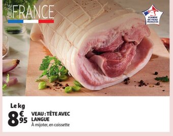 Auchan Veau Tete Avec Langue offre
