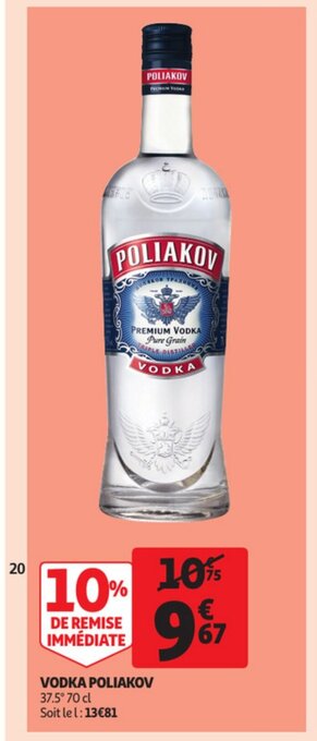 Auchan Vodka Poliakov offre