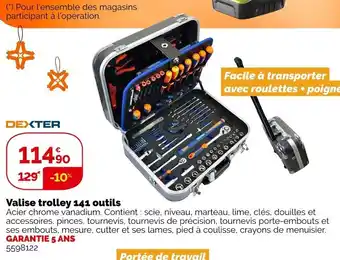 Valise trolley 141 Outils