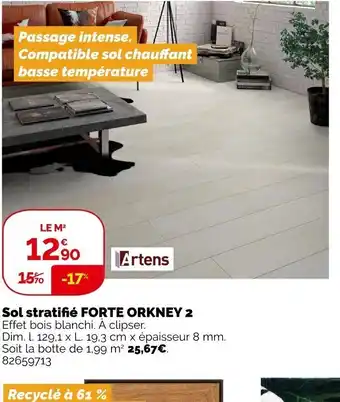 Weldom Sol Stratifié Forte Orkney 2 offre