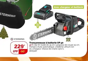 Weldom Tronçonneuse a Batterie UP 40 offre