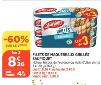 Filets De Maquereaux Grillles Saupiquet