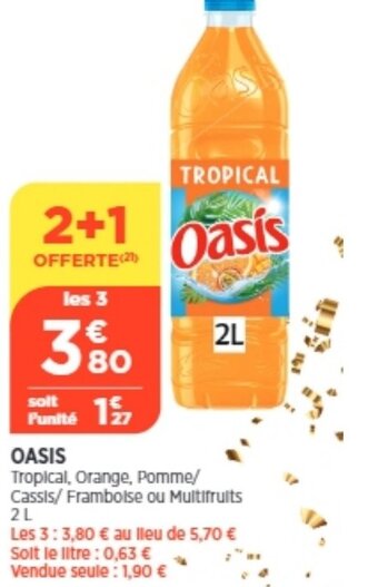 Bi1 Oasis offre
