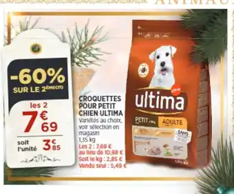 Bi1 Croquettes Pour Petit Chien Ultima offre