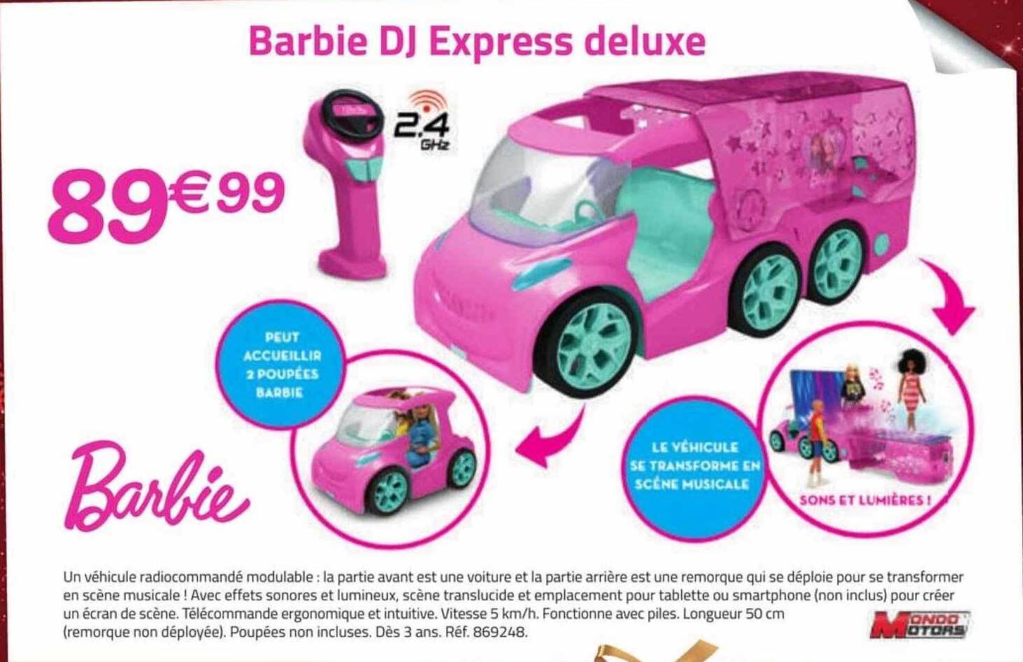 Promo Barbie dj express deluxe chez La Grande Récré