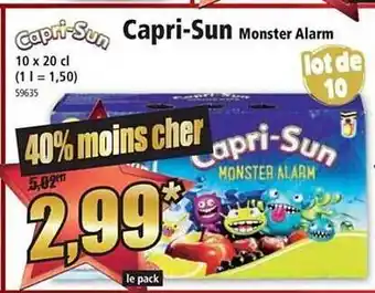 Norma Capri-sun monster alarm offre