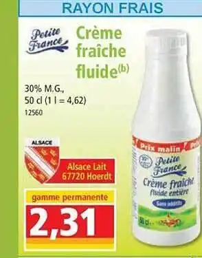Norma Crème fraîche fluide petite france offre