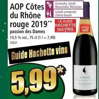 Norma Aop côtes du rhône rouge 2019 passion des dames offre