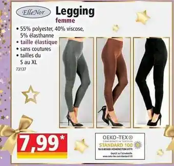 Norma Legging femme ellenor offre