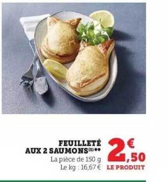 Super U Feuilleté aux 2 saumons offre
