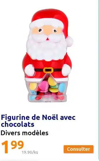 Action Figurine de noël avec chocolats offre