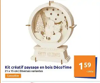 Action Kit créatif paysage en bois décotime offre