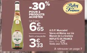 Carrefour A.o.p Muscadet Sèvre-et-maine sur lie offre