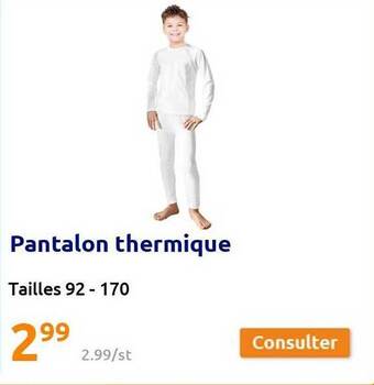 Action Pantalon thermique offre