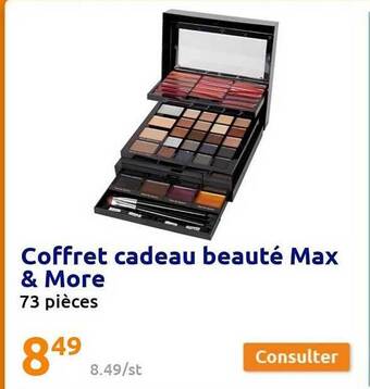 Action Coffret cadeau beauté max & more offre
