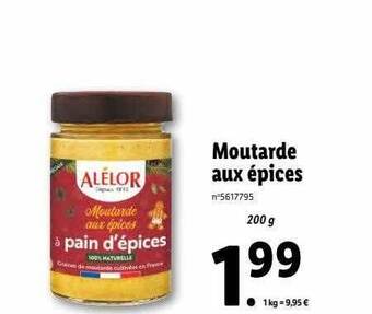 Moutarde aux épices alélor
