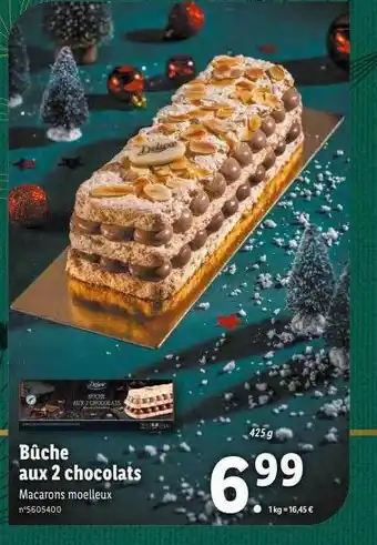 Lidl Bûche aux 2 chocolats offre