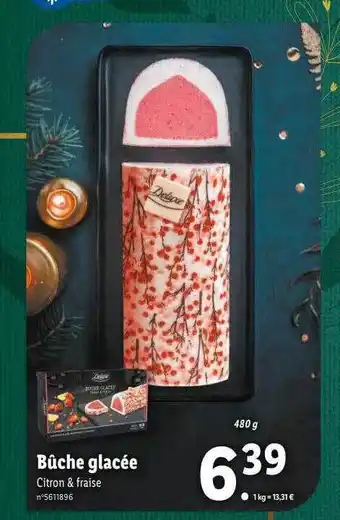 Lidl Bûche glacée offre