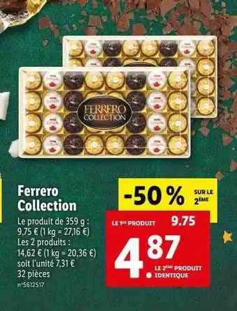 Lidl Ferrero collection offre