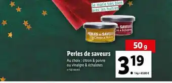 Perles de saveurs
