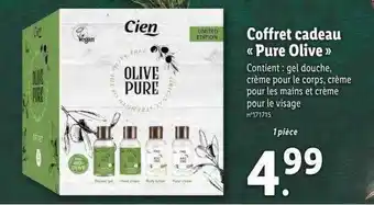 Lidl Coffret cadeau «pure olive » offre