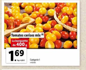 Lidl Tomates cerises mix offre