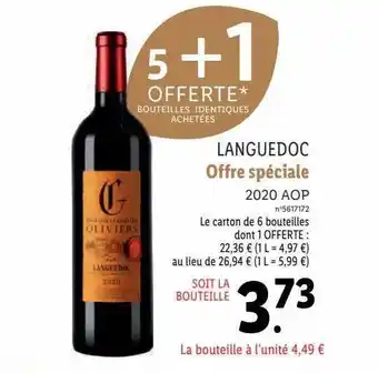Lidl Languedoc offre spéciale 2020 aop offre
