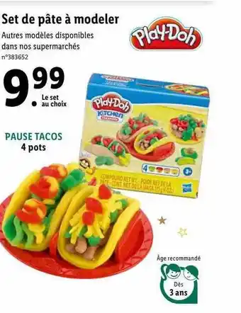 Lidl Set de pâte à modeler play-doh offre