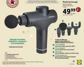Lidl Pistolet de massage offre