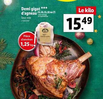 Lidl Demi gigot*** d'agneau offre