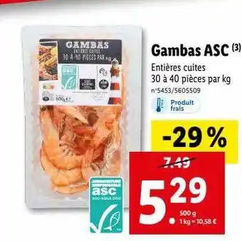 Gambas asc