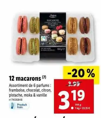 Lidl 12 macarons deluxe offre