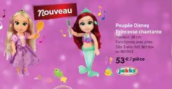 La Grande Récré Poupée disney princesse chantante jakks offre