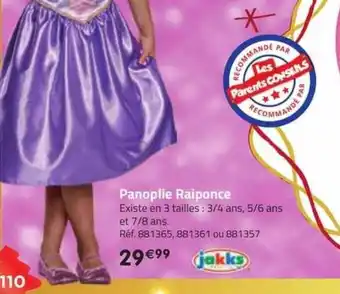 La Grande Récré Panoplie raiponce offre