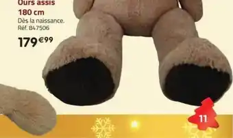 La Grande Récré Ours assis 180 cm offre