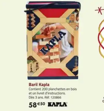 La Grande Récré Baril kapla offre