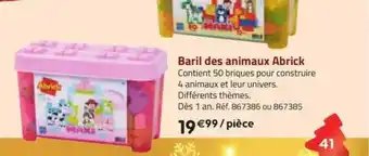 Baril des animaux abrick