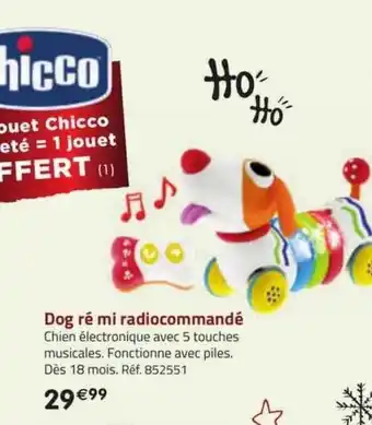 La Grande Récré Dog ré mi radiocommandé offre