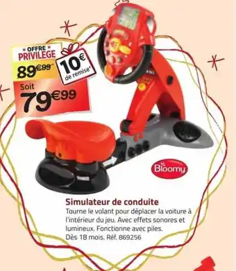 Simulateur de conduite bloomy